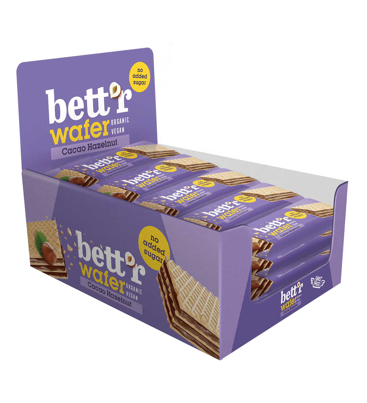 Bett'r Waffel Bio Waffel mit Kakao-Haselnuss Creme