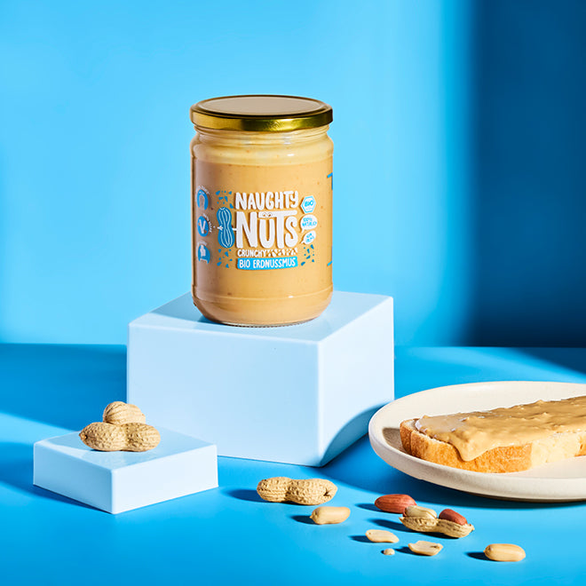 Bio Erdnussmus Crunchy (500g Glas)