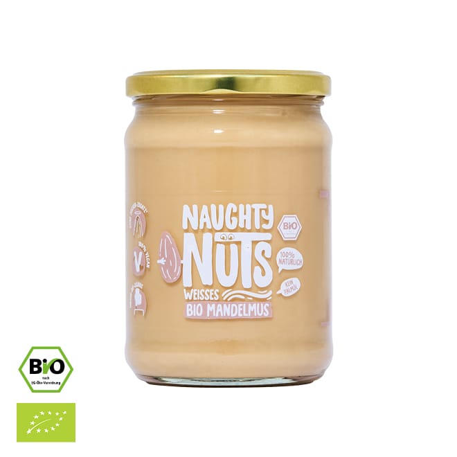 Bio Weißes Mandelmus (500g Glas)