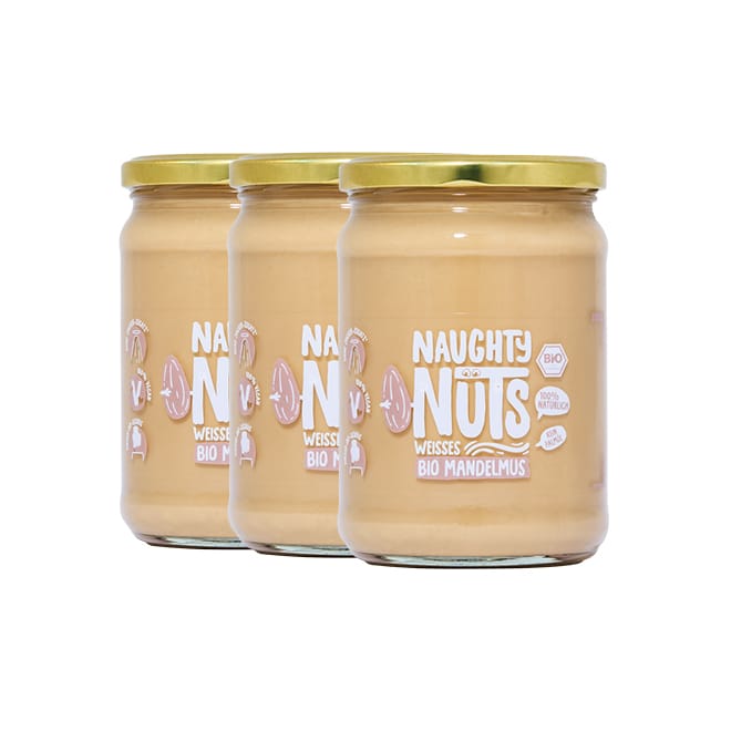 Bio Weißes Mandelmus (500g Glas)