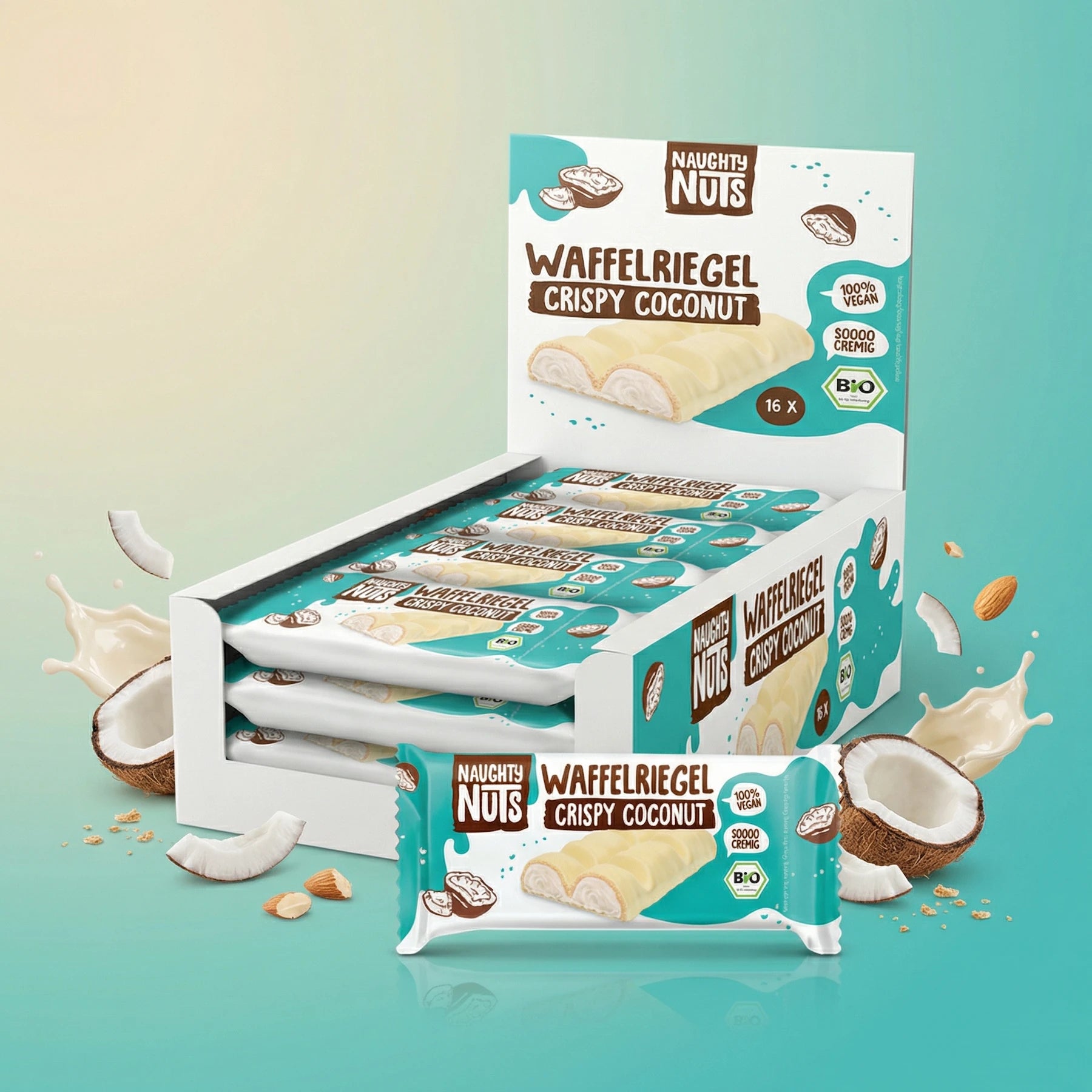 Bio Schoko-Waffelriegel Crispy Coconut
