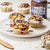 Vegane baked Oatmeal Muffins mit Naughty Nuts BIO Erdnussmus Smooth und Naughty Nuts BIO Mandelmus Blueberry Bash
