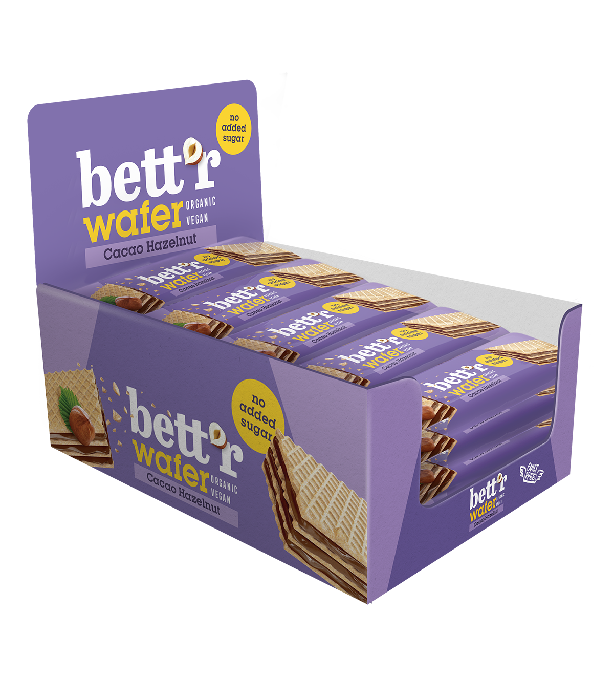 Bio Waffel mit Kakao-Haselnuss Creme