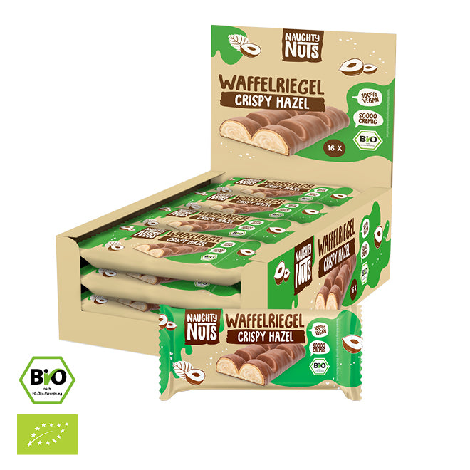 Bio Waffelriegel Crispy Hazel
