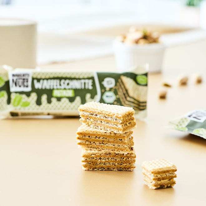 Bio Waffelschnitte Mixed Box (Nuss-Nougat & Pistazie)