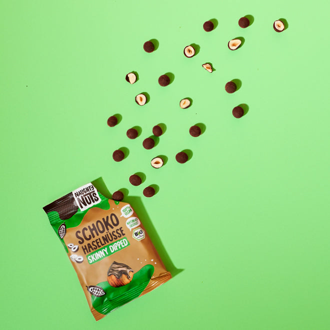 Bio Schoko-Haselnüsse (skinny dipped) - 10er Box