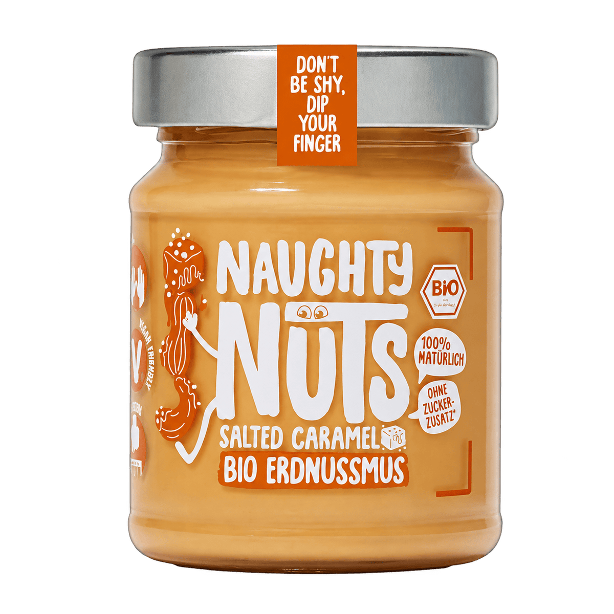 Naughty Nuts Nussbutter Bio Erdnussmus Salted Caramel