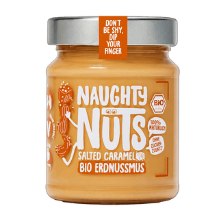 Naughty Nuts Nussbutter Bio Erdnussmus Salted Caramel