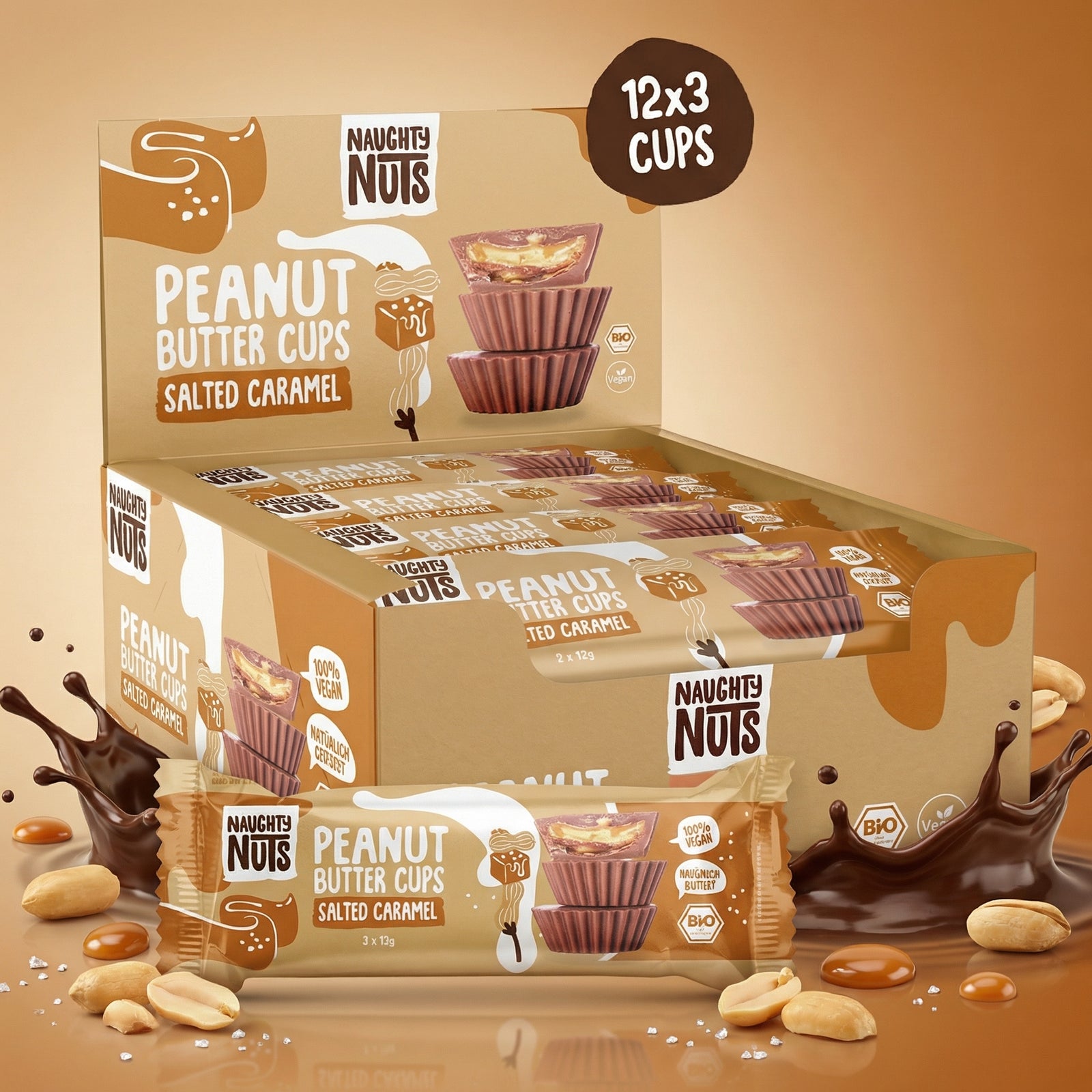 Bio Peanut Butter Cups Salted Caramel