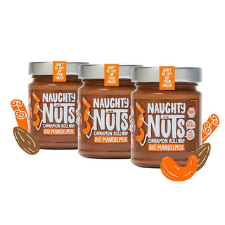 Naughty Nuts Nussbutter Bio Mandelmus Cinnamon Roll